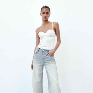 Corset satin bodysuit Zara